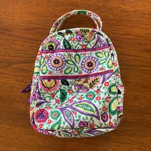 VERA‎ BRADLEY COTTON FLORAL LUNCH BAG
